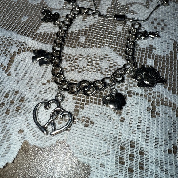 Handmade Beautiful “Teacher Appreciation” Silver Charm Bracelet - Picture 5 of 8